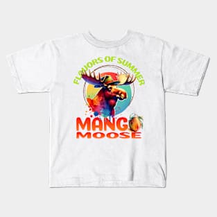 Flavors of Summer: Mango Moose Kids T-Shirt